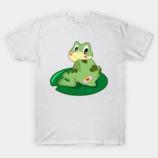 Frog Leaf Heart Plaster T-Shirt